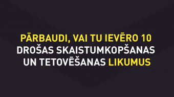 Uzticies pārbaudot